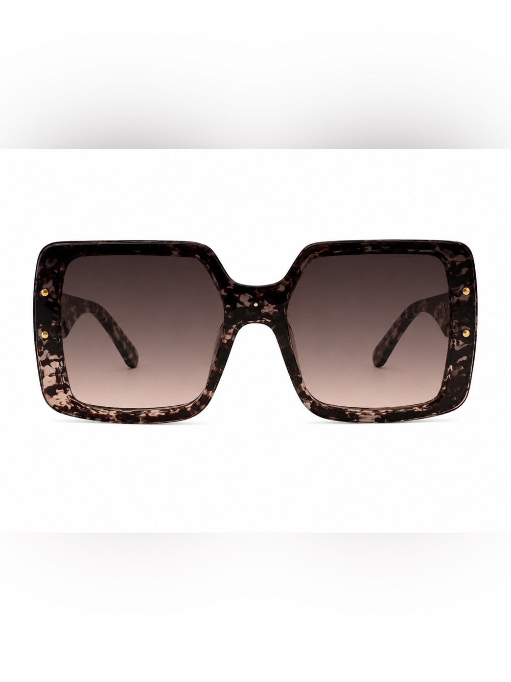 Free People Square Oversized Tortoiseshell Sunglasses - Brown Gradient